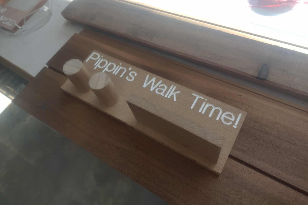 Handmade Timber Dog Walk Station