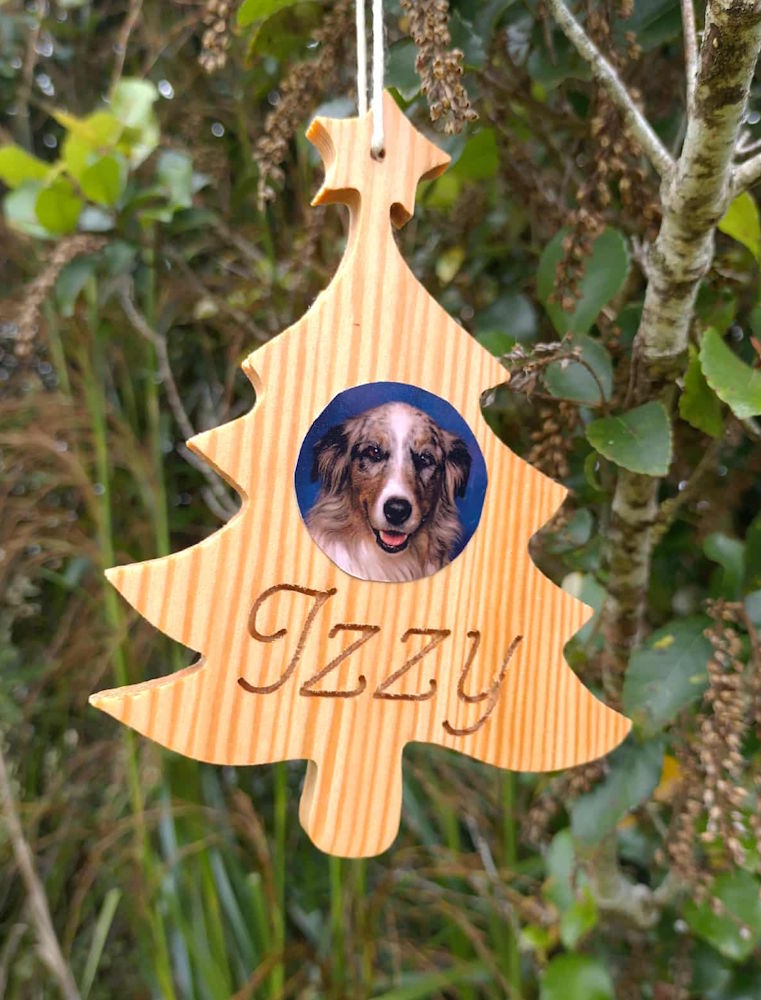 Handmade Engraved Christmas Tree PAWnament
