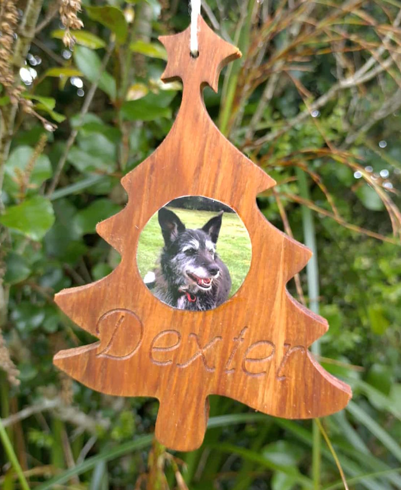 Handmade Engraved Christmas Tree PAWnament