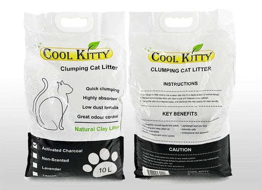 Activated Charcoal Clumping Cat Litter 10L (Ball Shaped)