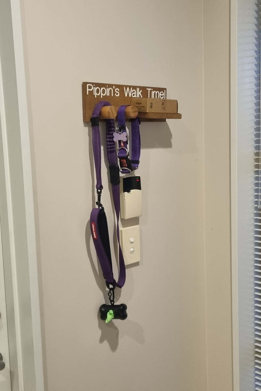 Handmade Timber Dog Walk Station
