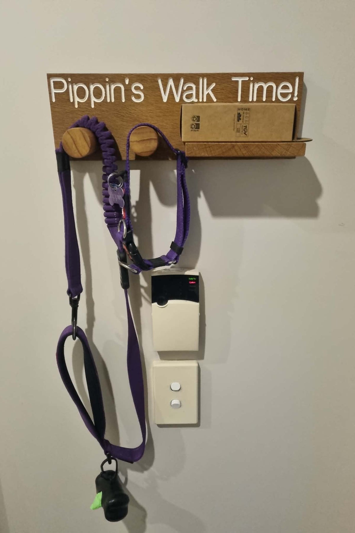 Handmade Timber Dog Walk Station