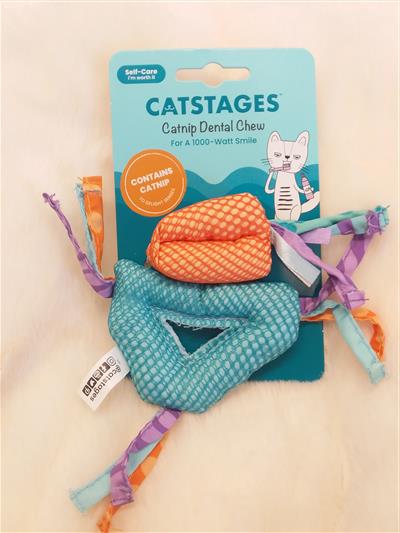 Catnip Dental Health Cat Chew Toy - 2 Pack