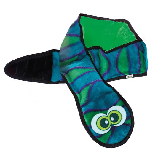 Outward Hound Invincible Snake 6 Squeak-Blue/Green